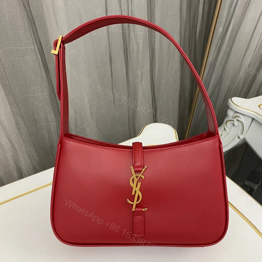 Saint Laurent le 5 a 7 mini hobo bag – Red — view 1