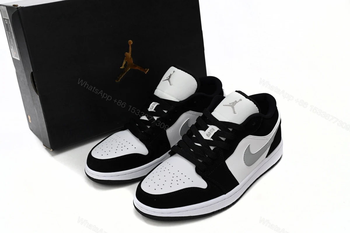 Air Jordan 1 Low Black and White Gray 552780-018 — view 2
