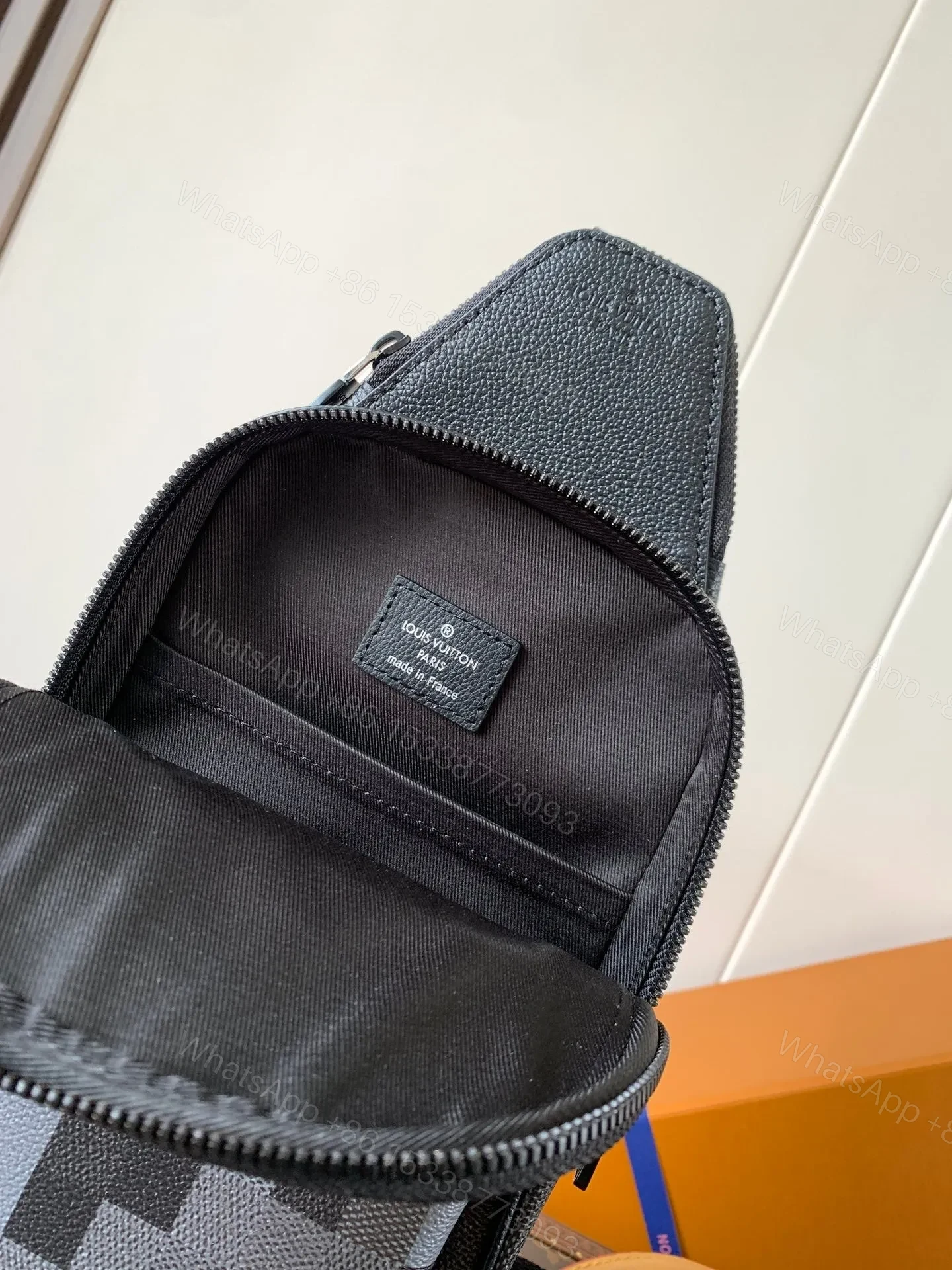 View 5 of LV AVENUE 31 IN BLACK CANVAS CALFSKIN