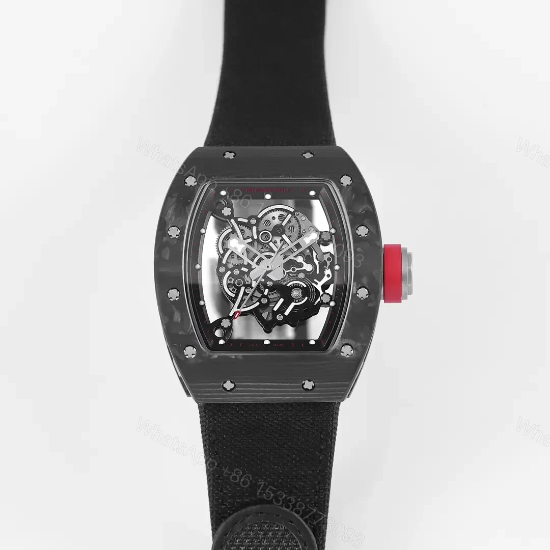 View 9 of JB Factory KU+ Black Carbon Fiber Skeleton Watch