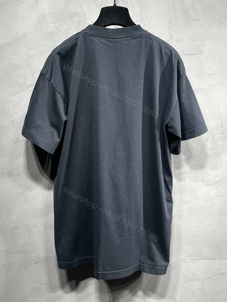 View 2 of Charcoal Cotton Oversized Tee — Minimalist Luxury, Everyday Essential