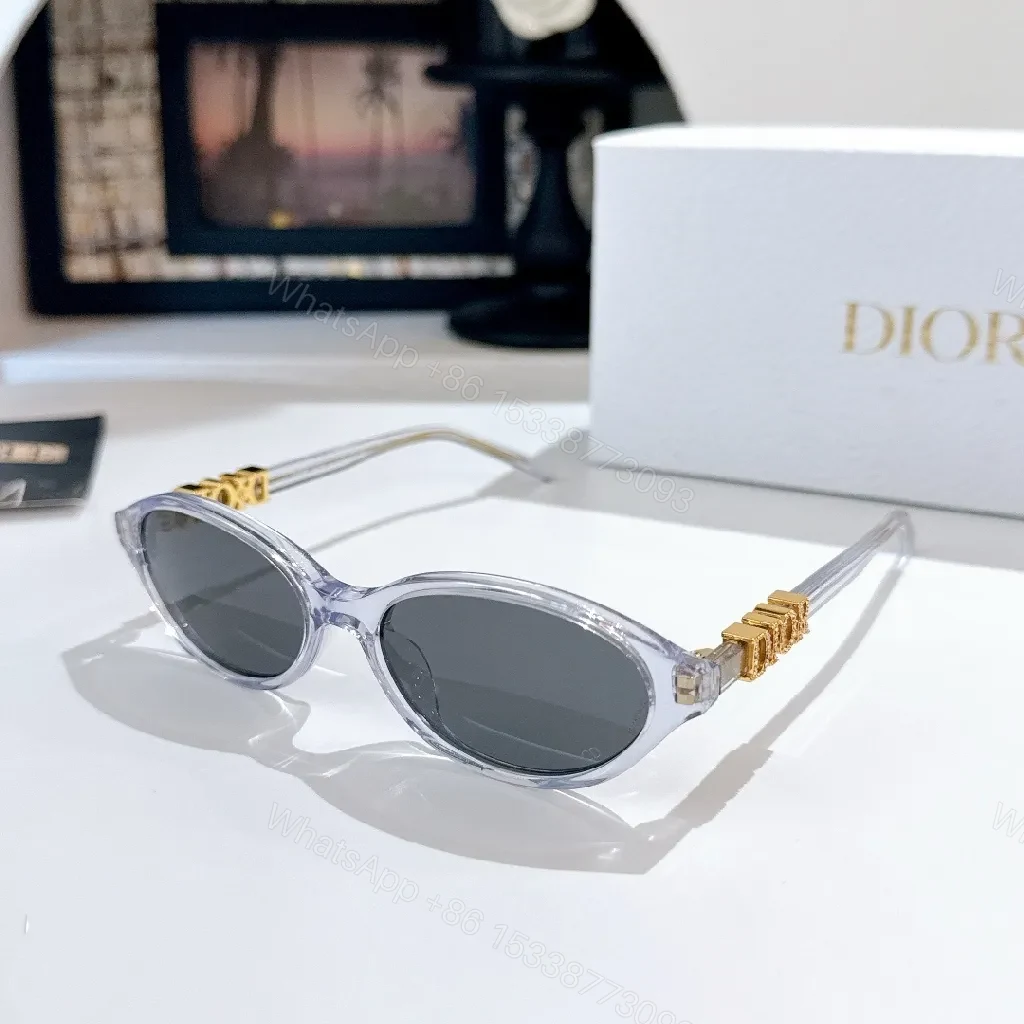View 8 of Sophisticated Black Acetate Sunglasses with DIOR-Inspired Detailing