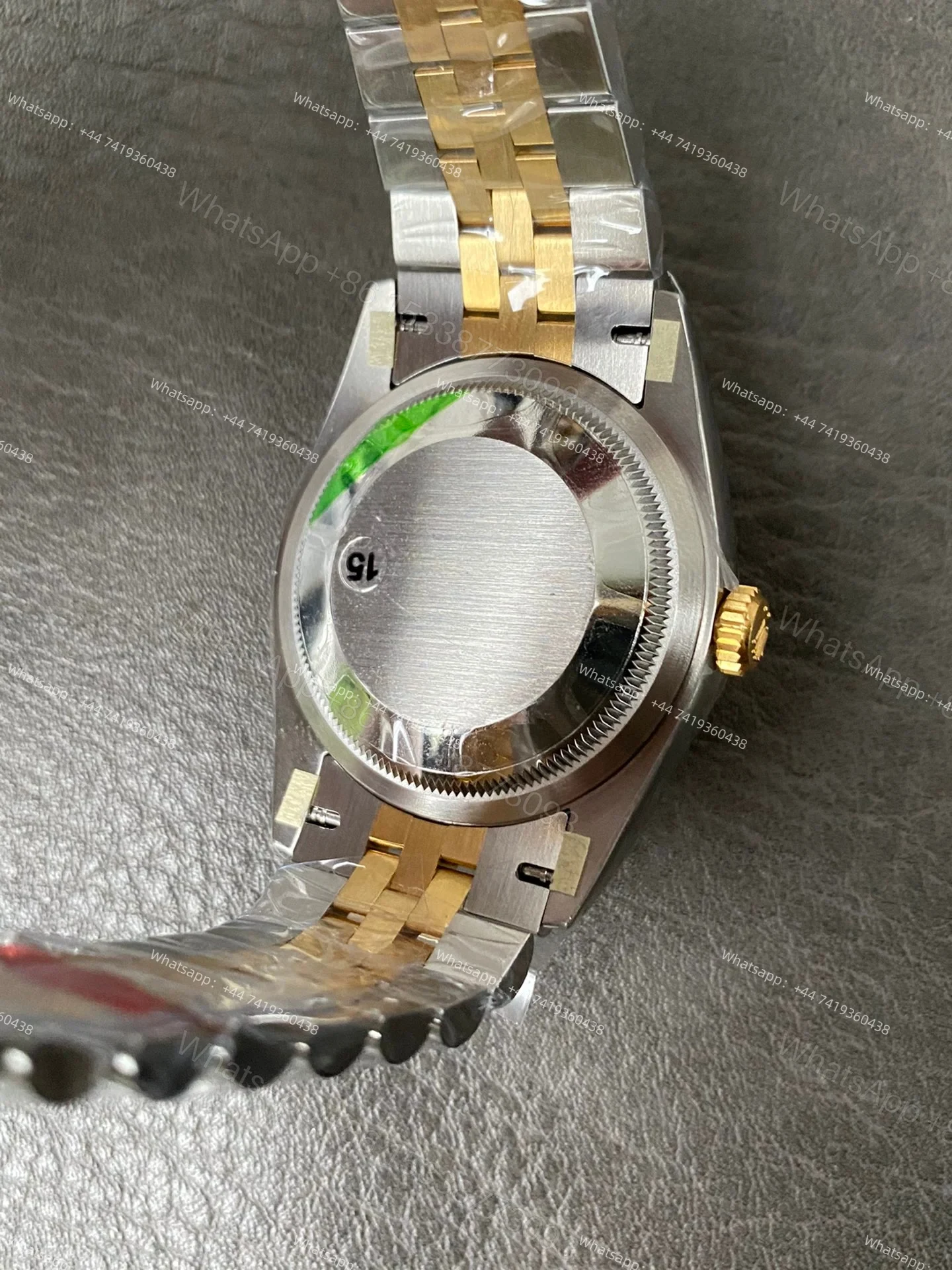 View 9 of Rolex Datejust M126233-0039 1:1 Replica Water Ripple Gold Dial Jubilee 36MM 3235 Movement Super Clone Watch