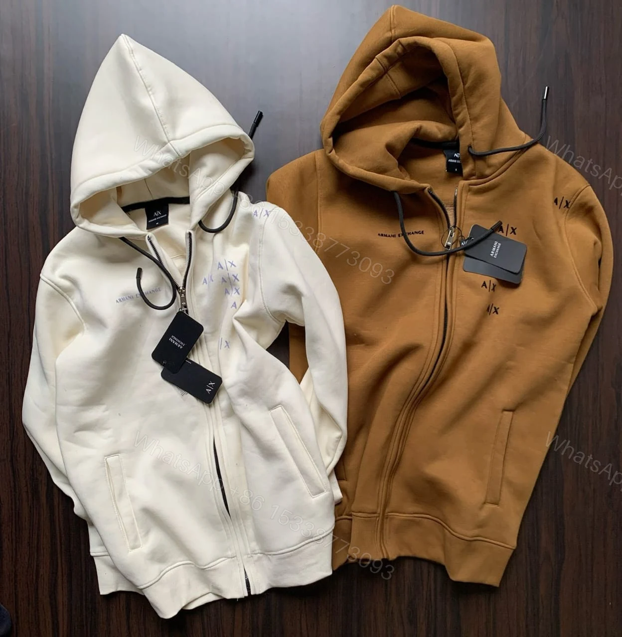 View 2 of First Copy Armani Very Premium Zipper Hoodie Sweatshirt