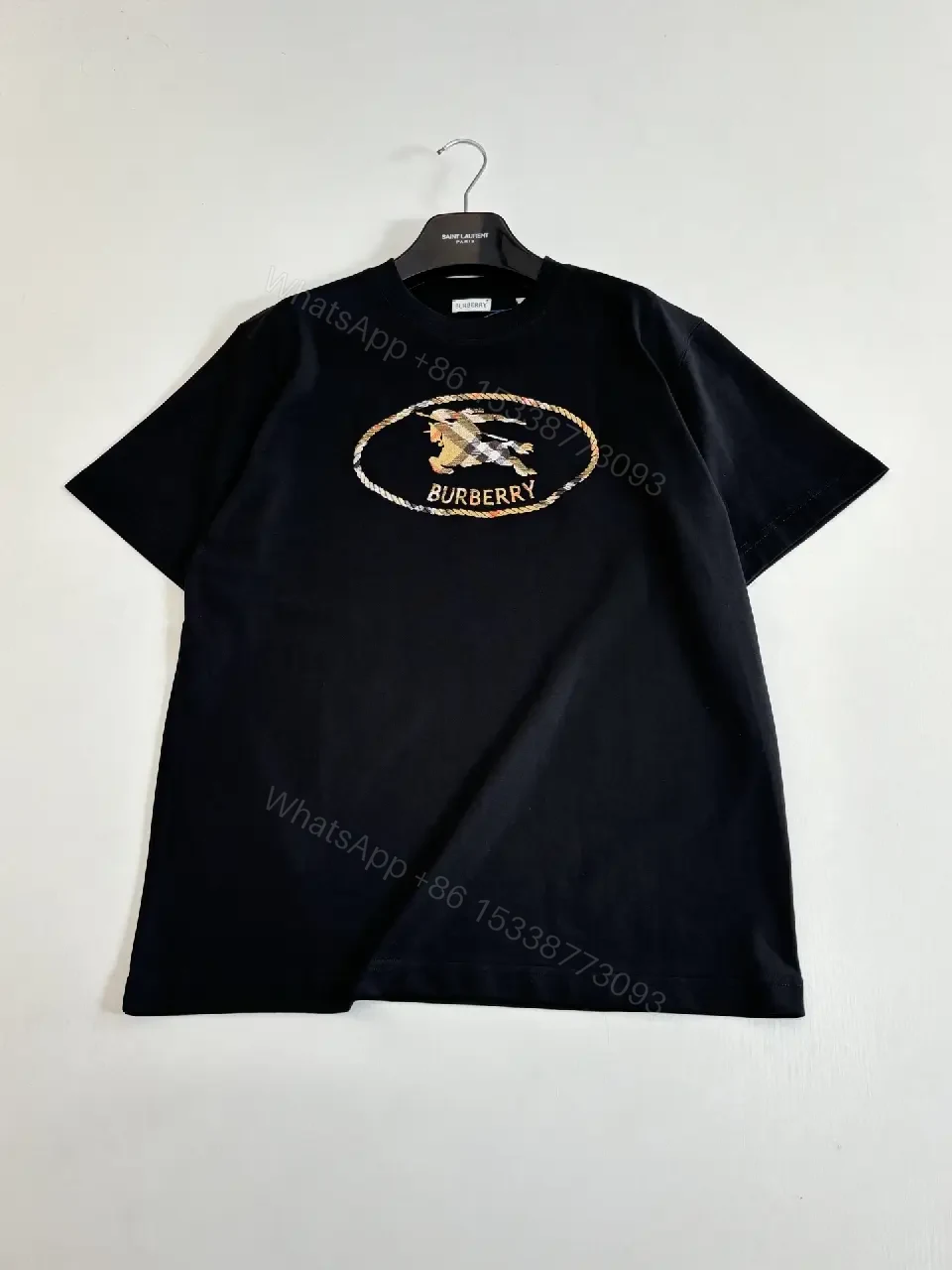 View 7 of Black Crest Graphic Tee – Premium Cotton Blend Modern Streetwear