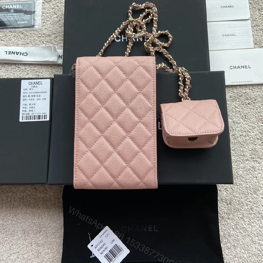 View 8 of Soft Pink Quilted Satchel Set: Everyday Luxury Accessory
