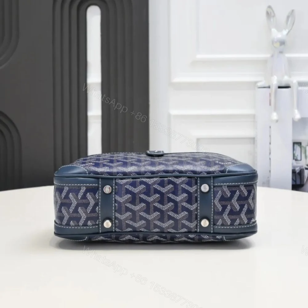 View 9 of GOYARD SAINT JEANNE BAG COATED CANVAS DARK BLUE 27CM