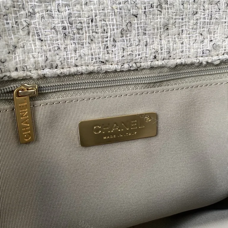 View 3 of Chanel-Inspired Tweed Flap Bag with Bold Chain â€” Luxury Everyday