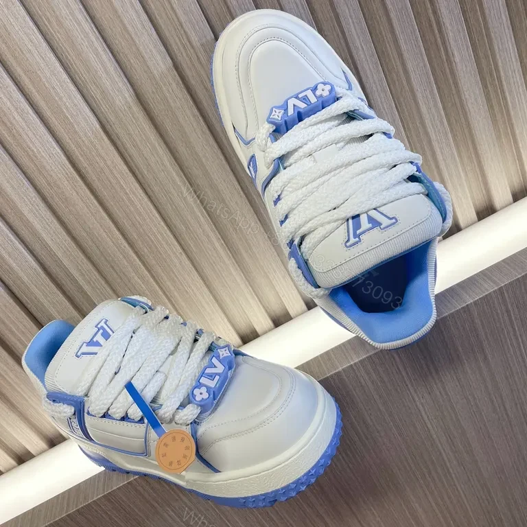 View 2 of Chic Tech-Texture LV-Inspired Sneaker: Cloud Comfort