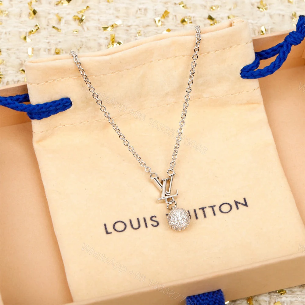 View 2 of LV Iconic Louisa Strass Necklace