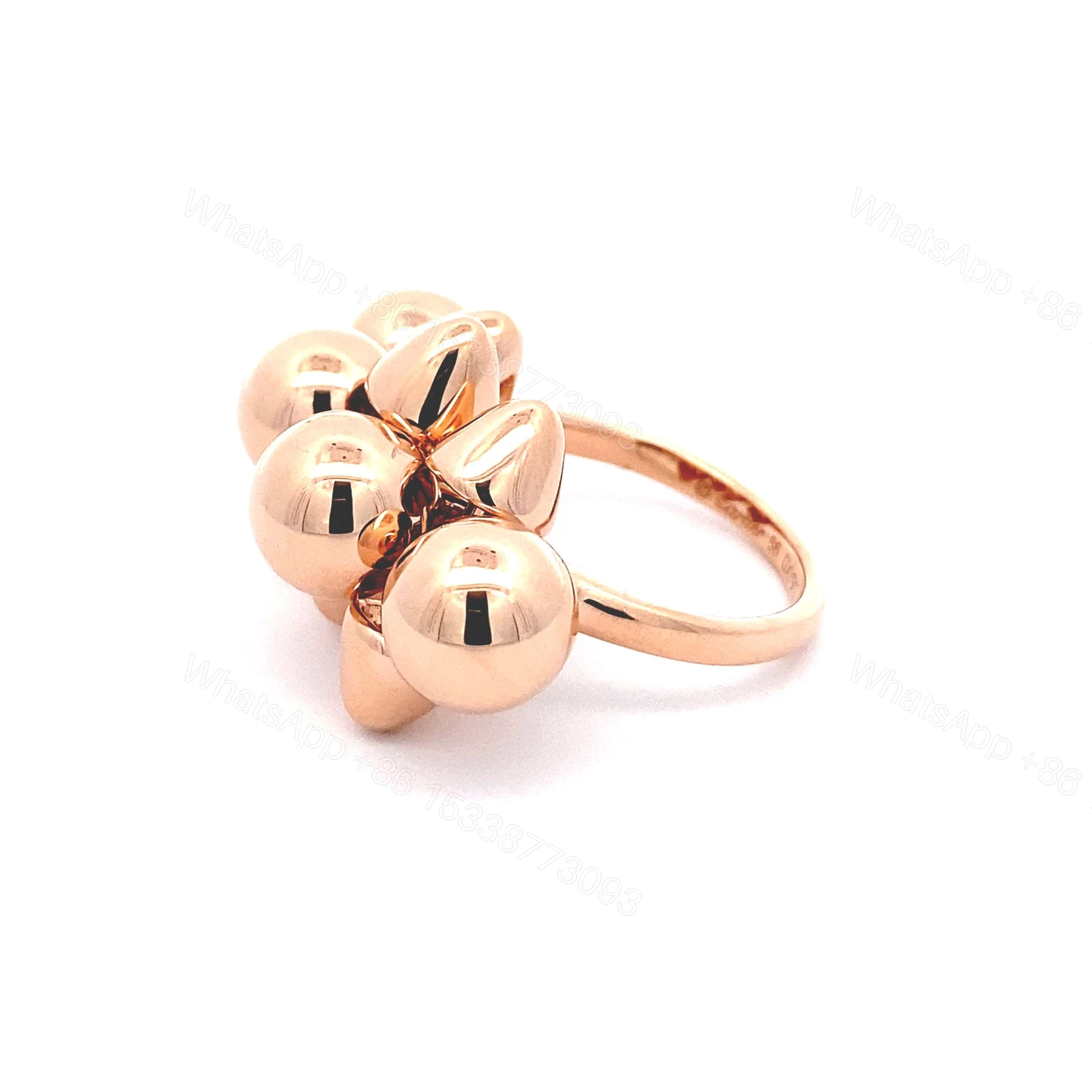 View 6 of Solid 18K Rose Gold Clash de Cartier Ring, XL Model