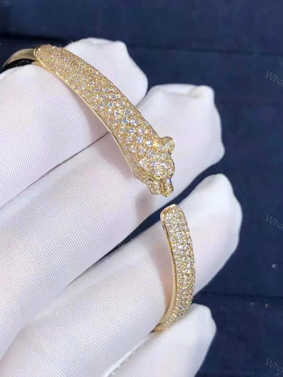 View 5 of Cartier Panthere Bracelet Diamonds