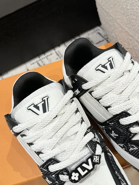 View 4 of Modern Bold Texture Sneaker: LV-Inspired Luxury, All-Day Comfort