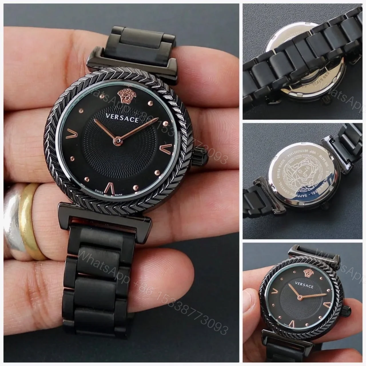 View 3 of Versace Beautiful full black