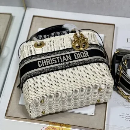 View 4 of Lady DIOR Wicker Bag