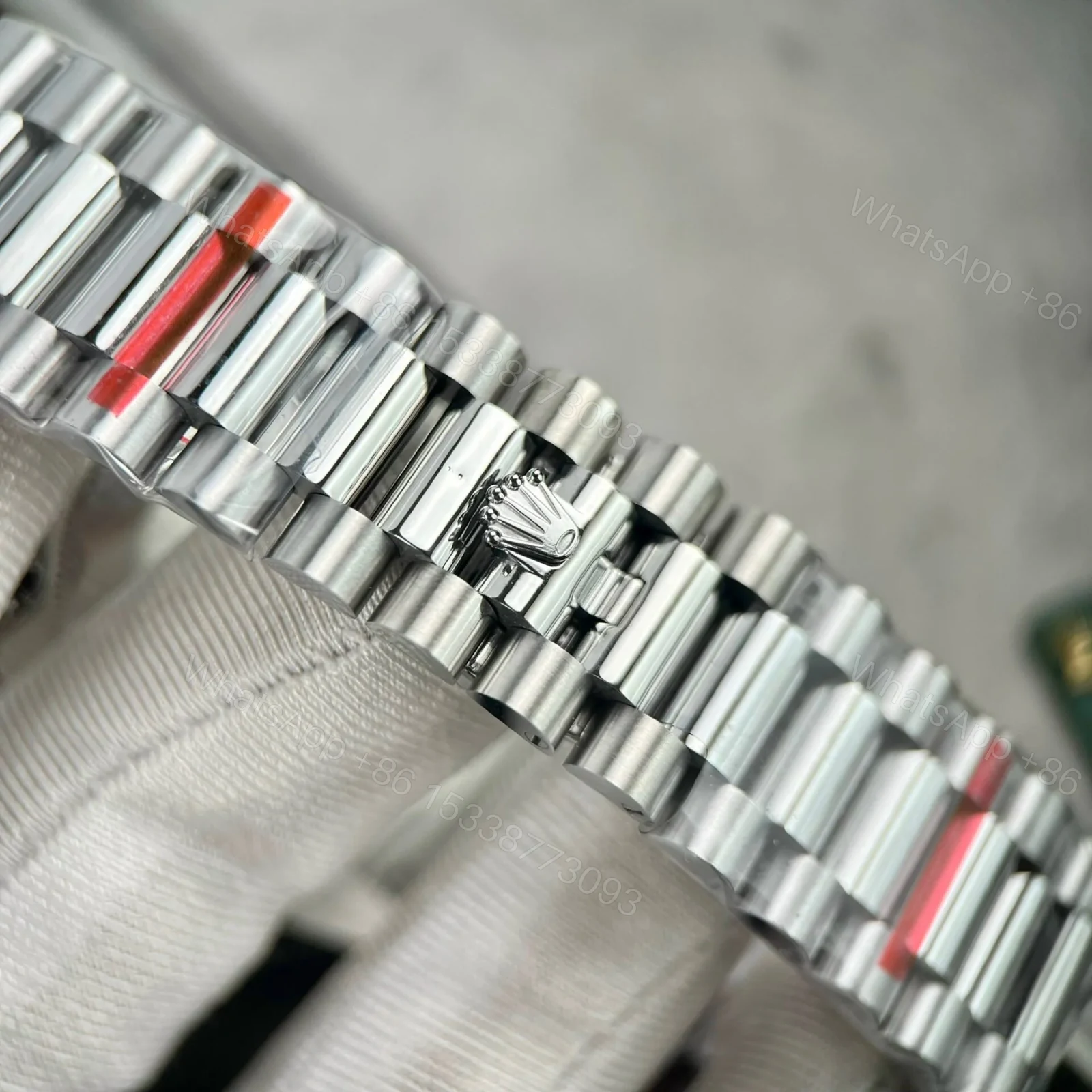 View 9 of Superclone Rolex Day-Date Grey Stick Tapestry Dial 228239-0002 40 mm
