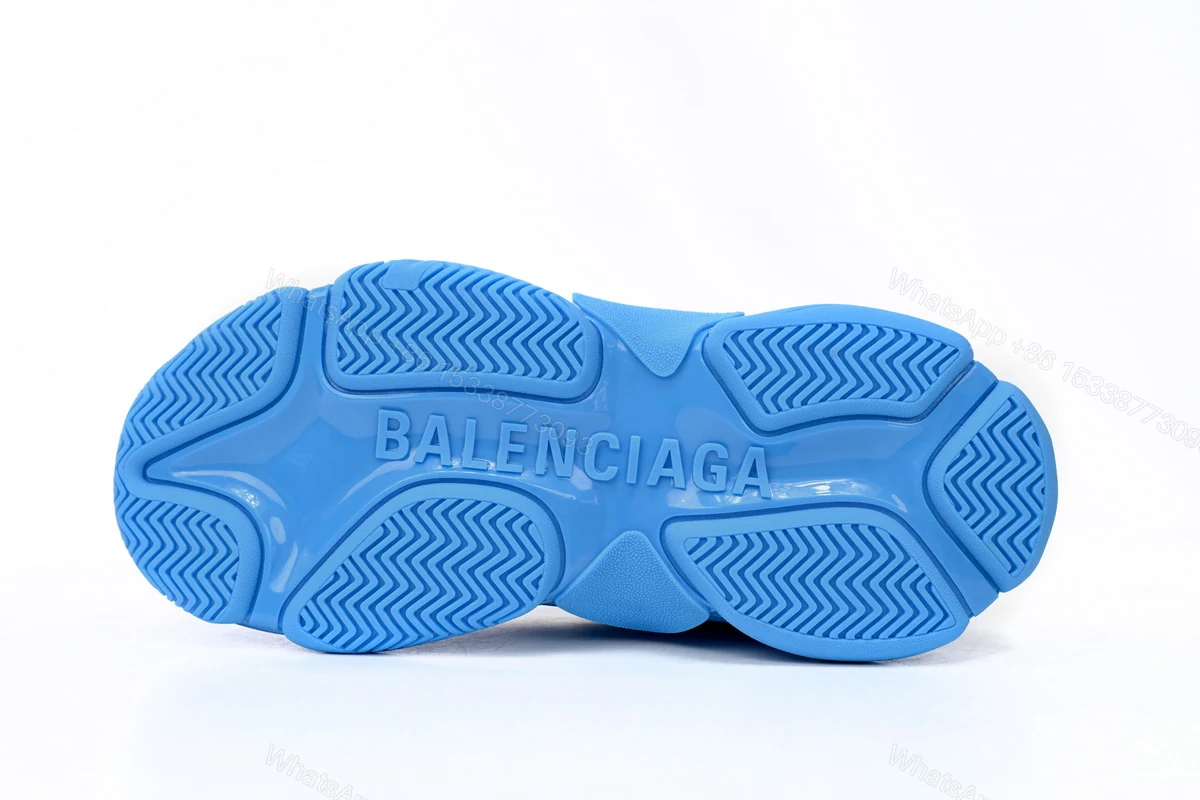 View 4 of adidas x Balenciaga Triple S Blue And White Bars