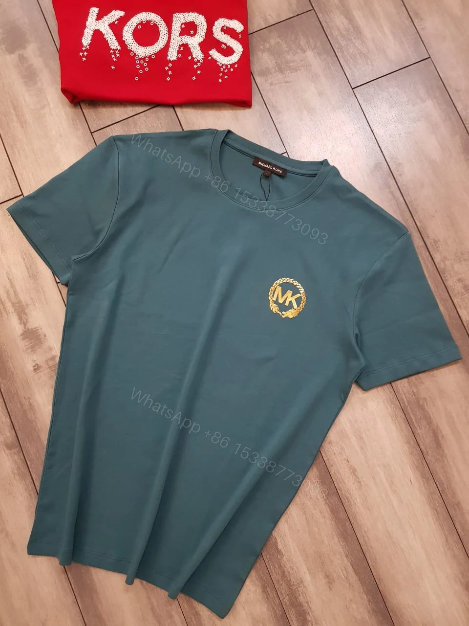 View 3 of FIRST COPY MICHAEL KORS IMPORTED ROUND NECK RUNNING SUMMER T-SHIRT