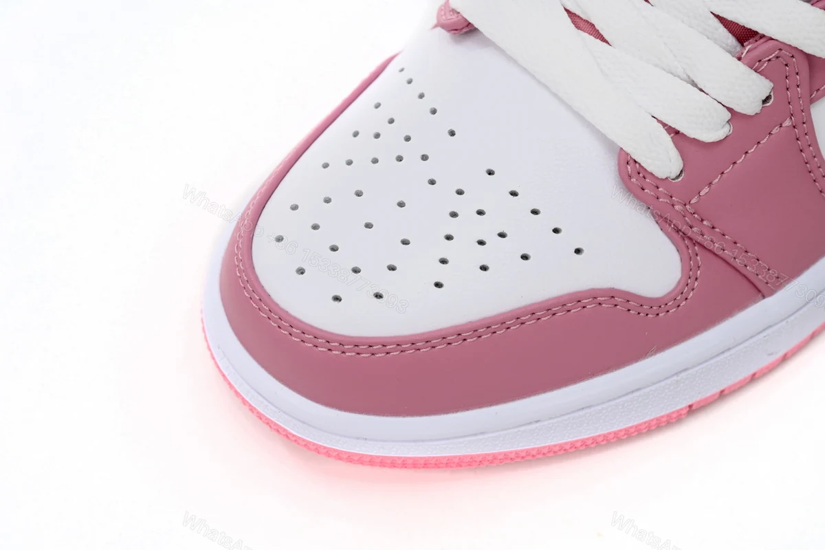 View 5 of Air Jordan 1 Low Pink White 553560-616