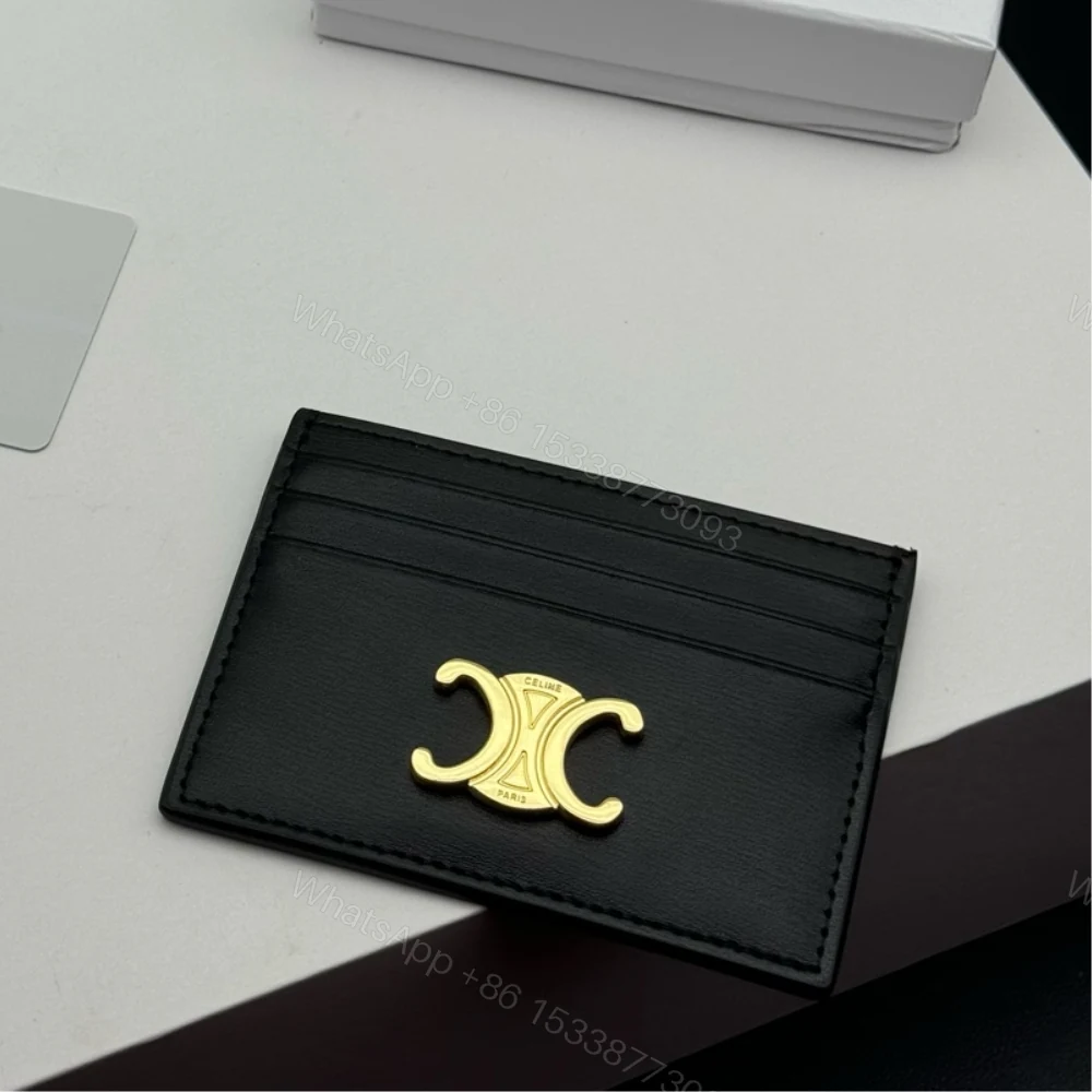 View 3 of CELINE WALLET TRIOMPHE CARD HOLDER BLACK 10.5CM