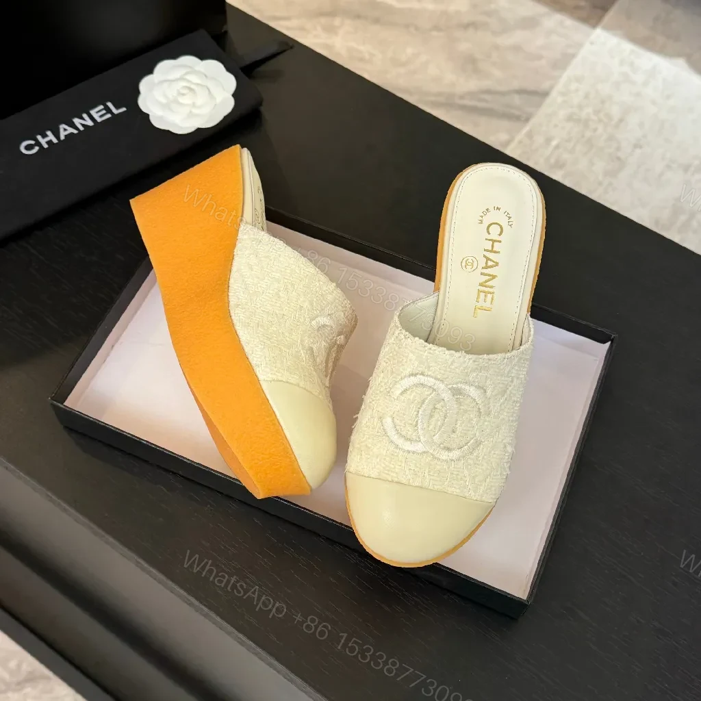 View 5 of Embroidered Slip-On Sandals – Subtle Luxury, All-Day Comfort