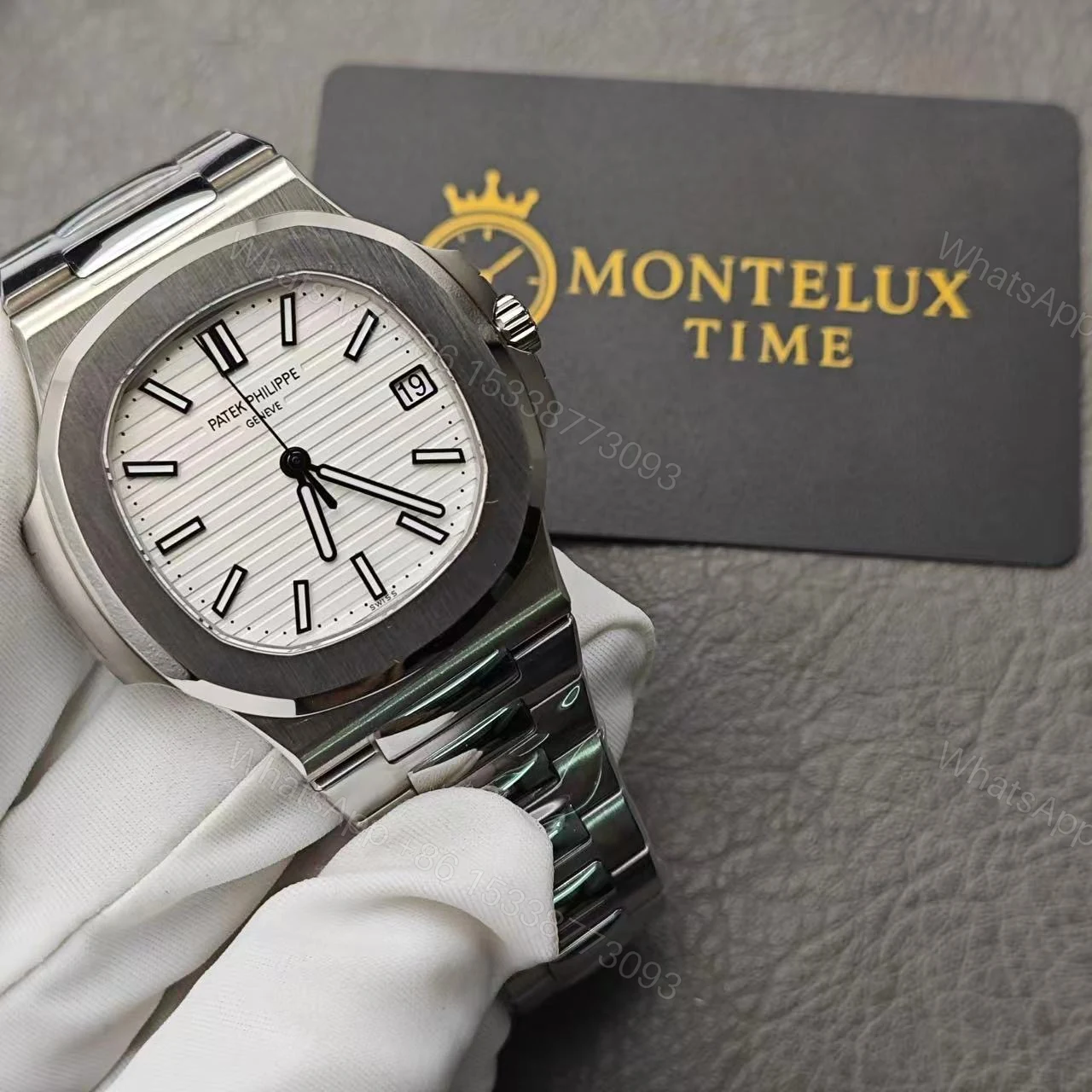 View 2 of Replica Patek Philippe Nautilus 5711 White Dial
