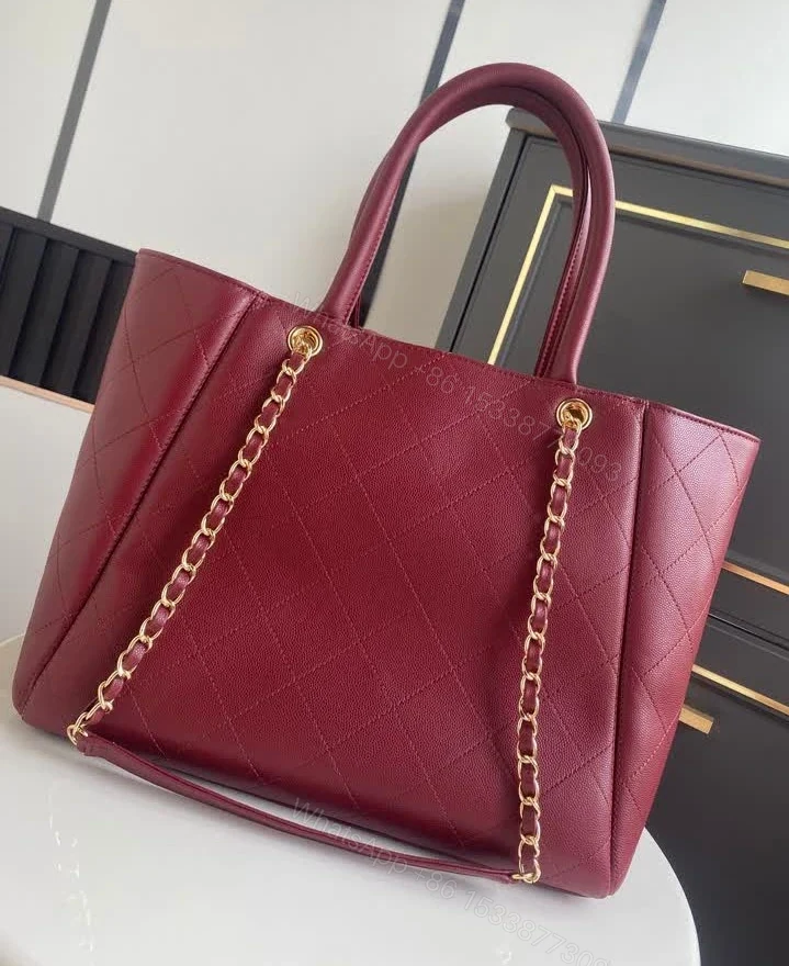 View 6 of Chanel Replica Shopping Tote Bag 6024 Grained Calfskin