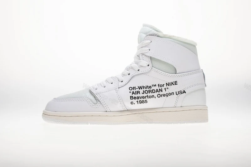 View 8 of Air Jordan 1 Retro High Off White White AQ0818-100