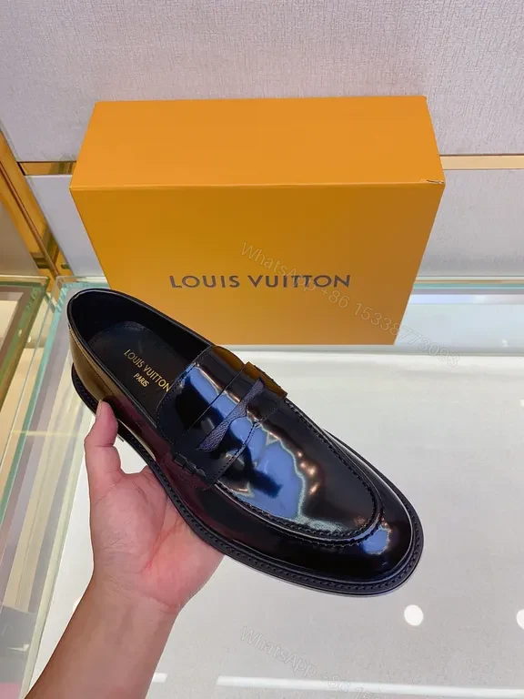 Polished Patent Penny Loafers â€” All-Day Comfort, LV Style — view 1