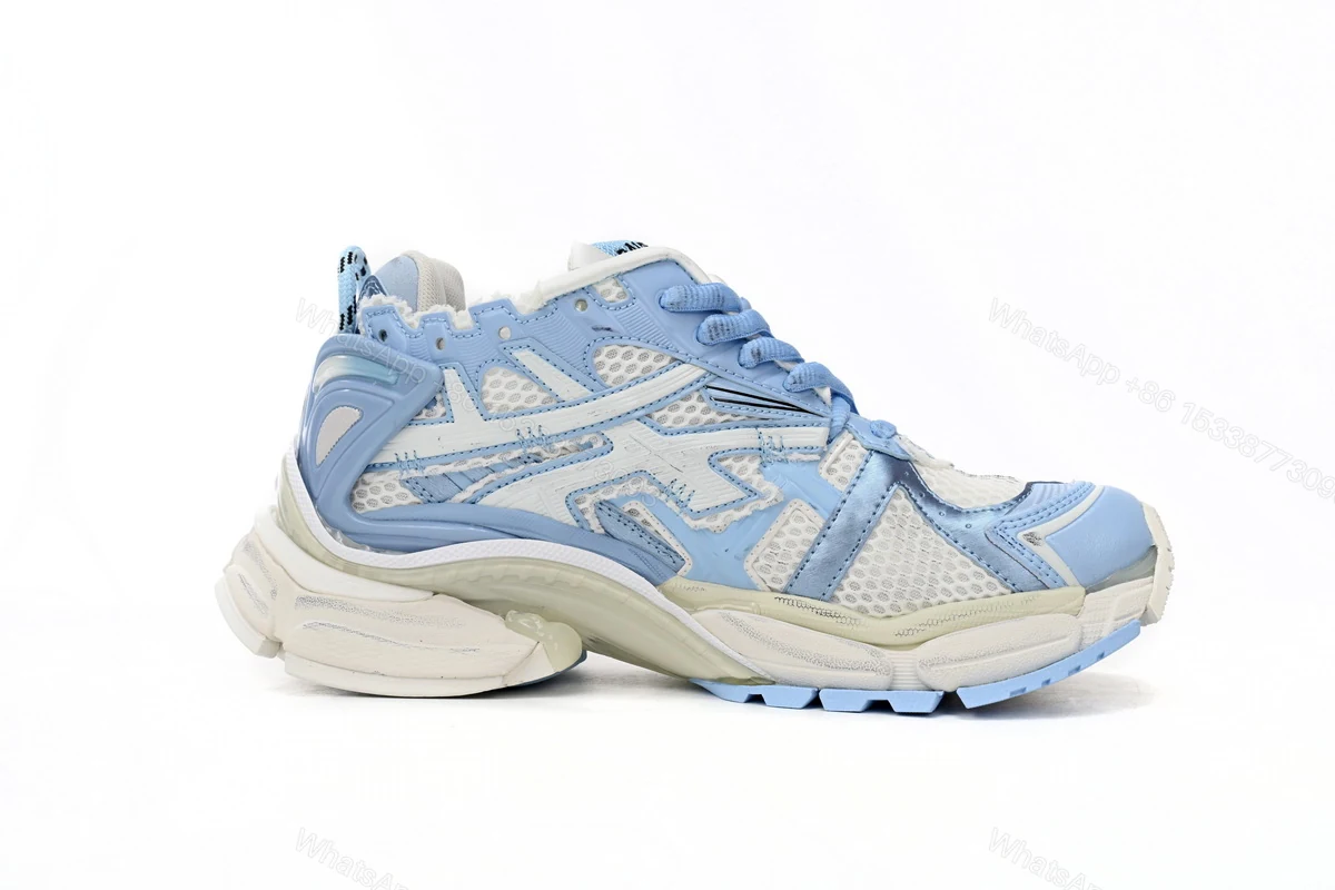 View 5 of Balenciaga Runner White Light Blue 677402 W3RB2 9744