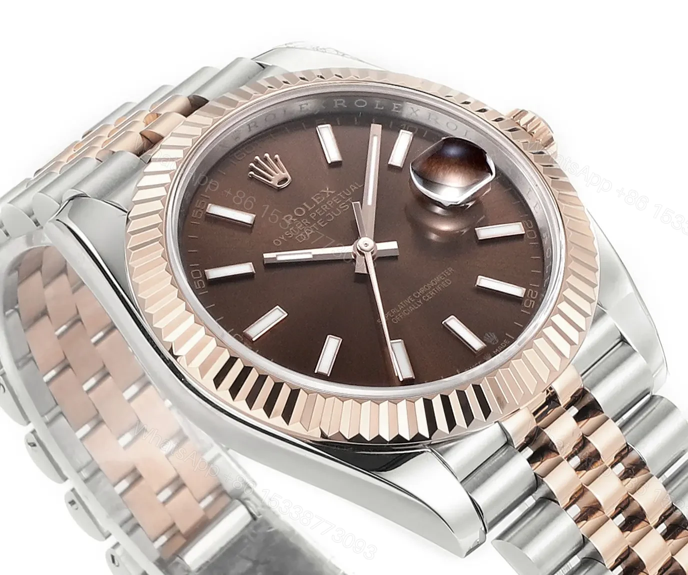 View 5 of Clean Factory DDF Classic Brown Two-Tone Watch