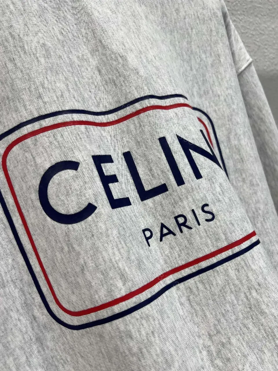 View 10 of Grey Fleece Crewneck Sweatshirt with Logo – Modern Parisian Luxury