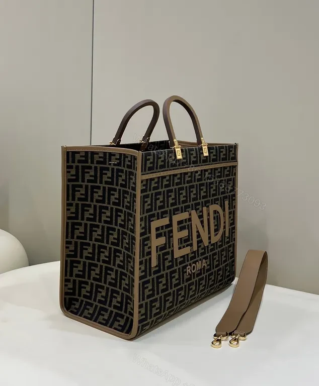 View 5 of Fendi Logo Tote: Structured Luxury Everyday Bag