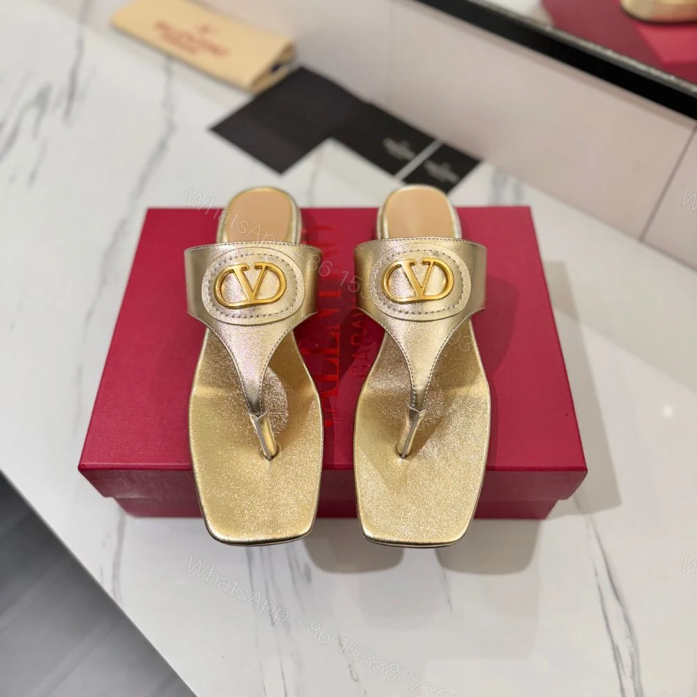 View 3 of Valentino Garavani Vlogo Signature Sandals Gold