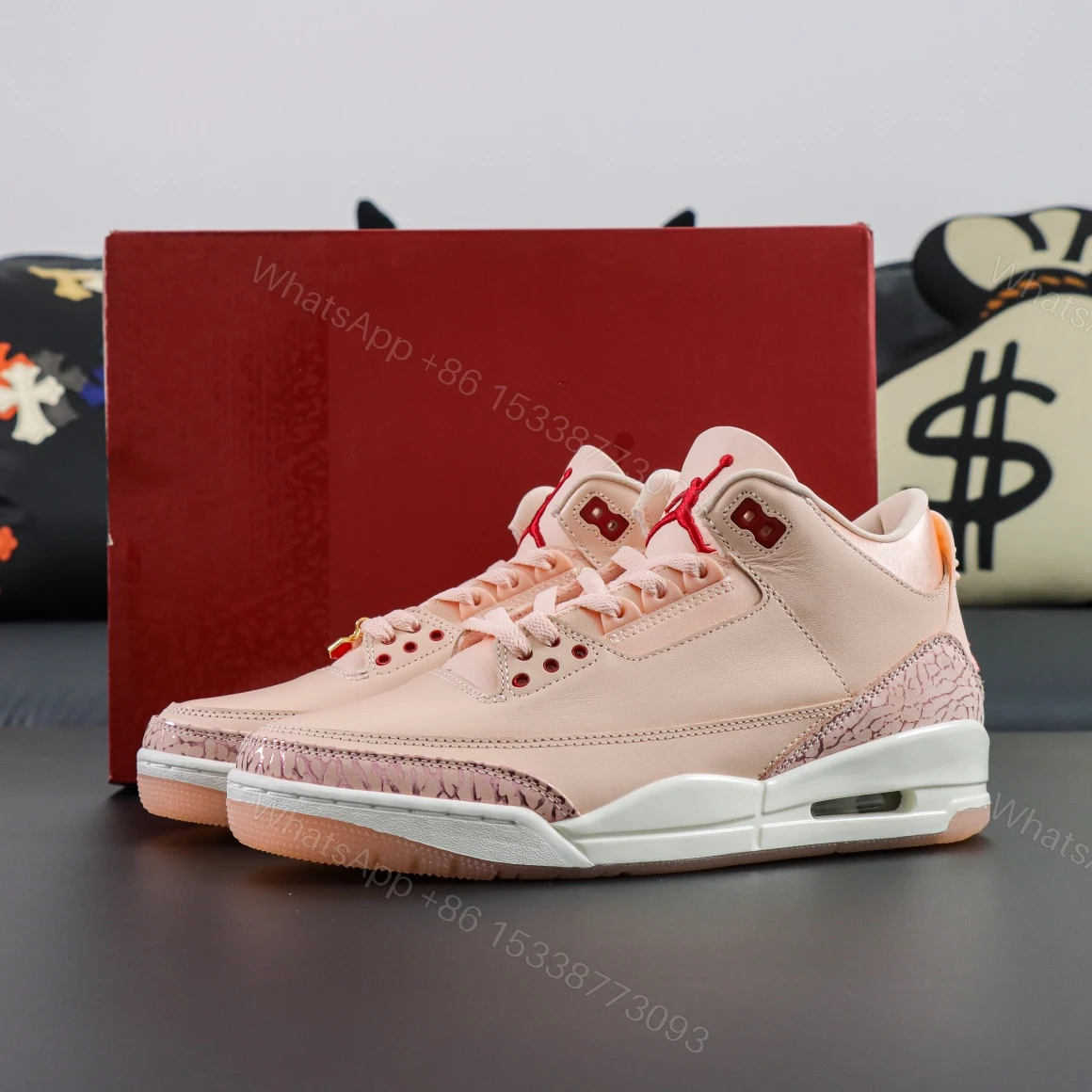 Air Jordan 3 Retro “Valentine’s Day” Reps — view 1