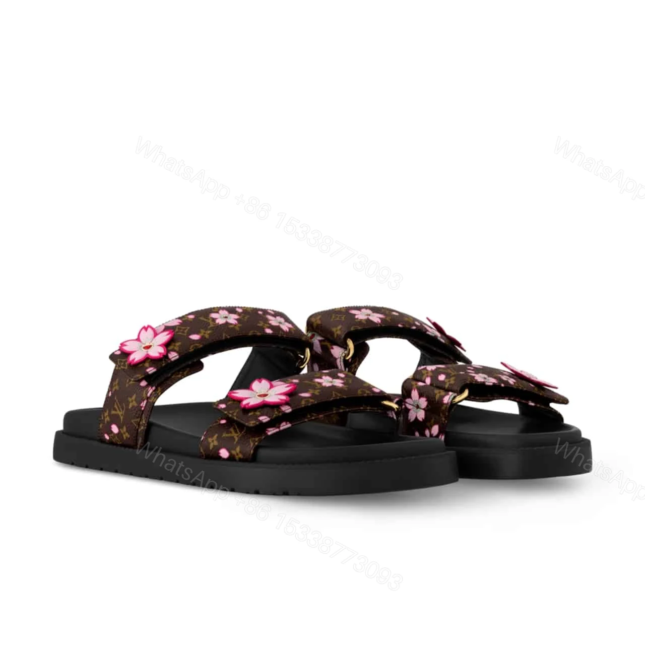 LOUIS VUITTON X MURAKAMI LV SUNSET FLAT COMFORT MULE SAKURA BROWN 1AGVYY — view 1
