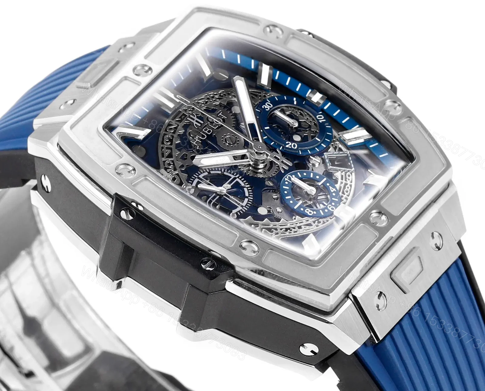 View 3 of WWF Factory Hublot Spirit of Big Bang Blue Watch