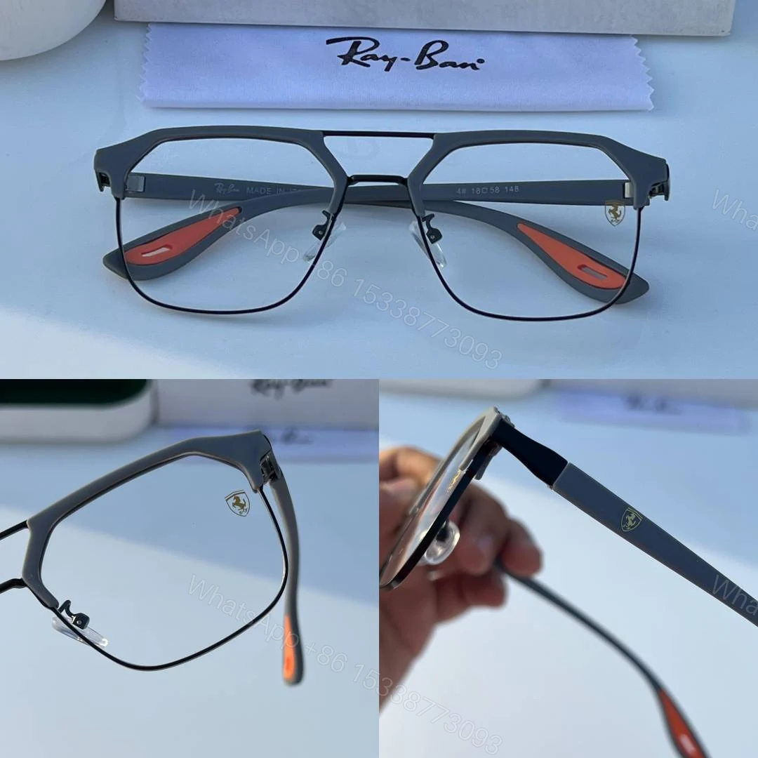 View 2 of First Copy Rayban 04 Grey Plano Sunglasses