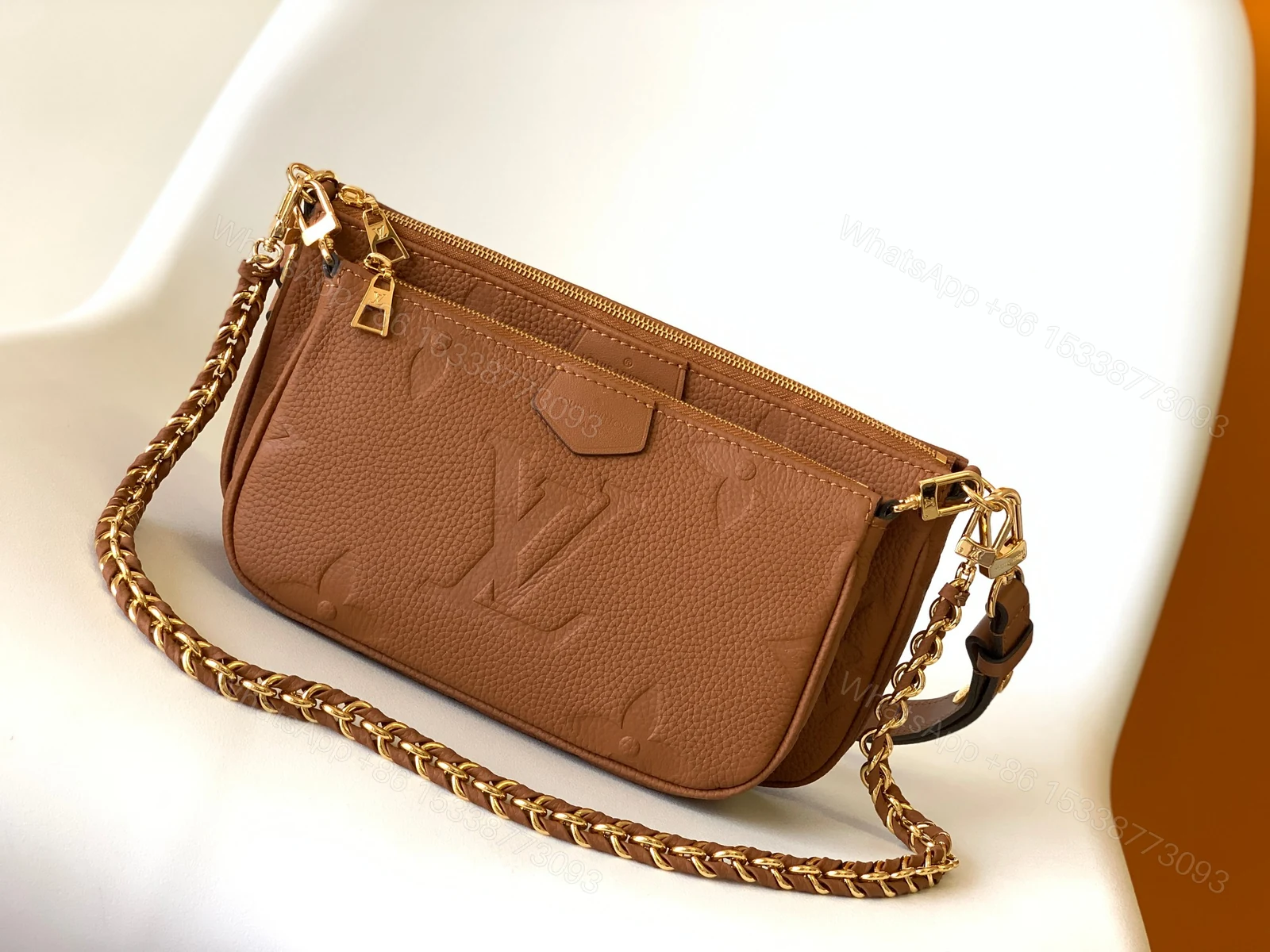 LV 精品仿製 Dauphine MM Monogram拼接肩背包 百搭時尚款 — view 1