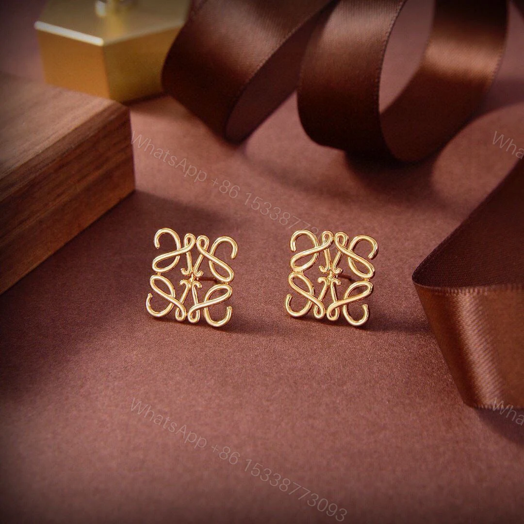 LOEWE Sterling Anagram Stud Earrings — view 1