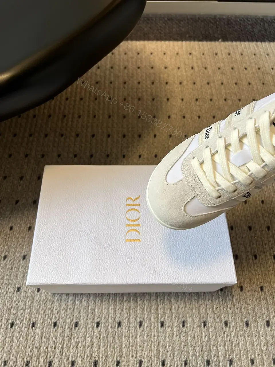 View 4 of White Premium Suede Mesh High-Tops, Subtle Luxe Comfort