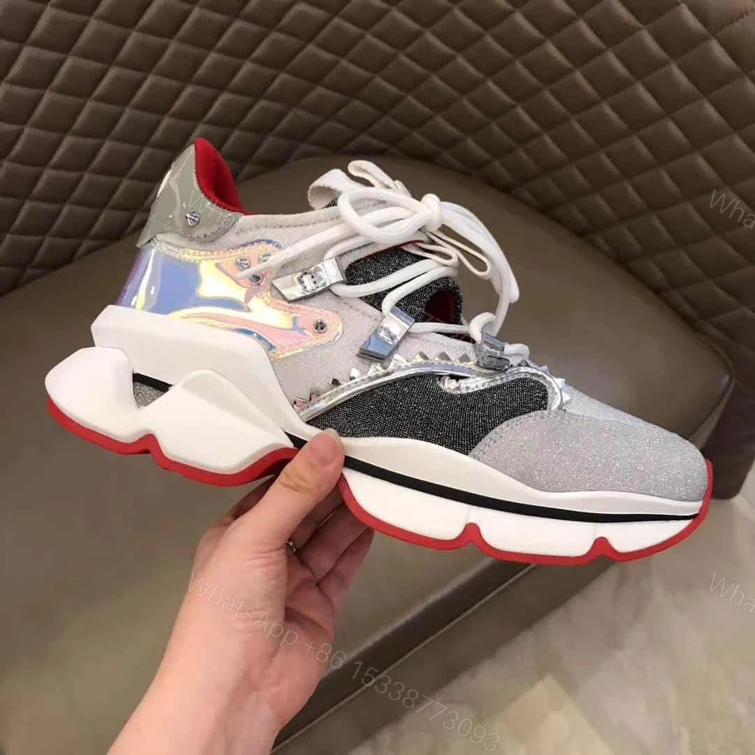 View 2 of CHRISTIAN LOUBOUTIN RED- RUNNER SNEAKER – CL55