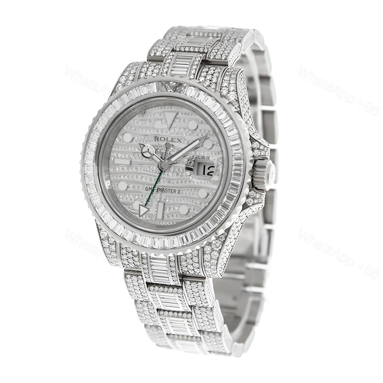 View 2 of Rolex Full Diamond Replica