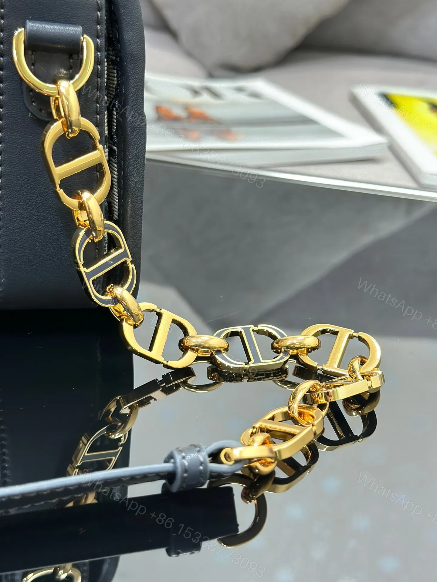View 3 of Dior 30 Montaigne Avenue Monogram Super Bag 22.5x12cm