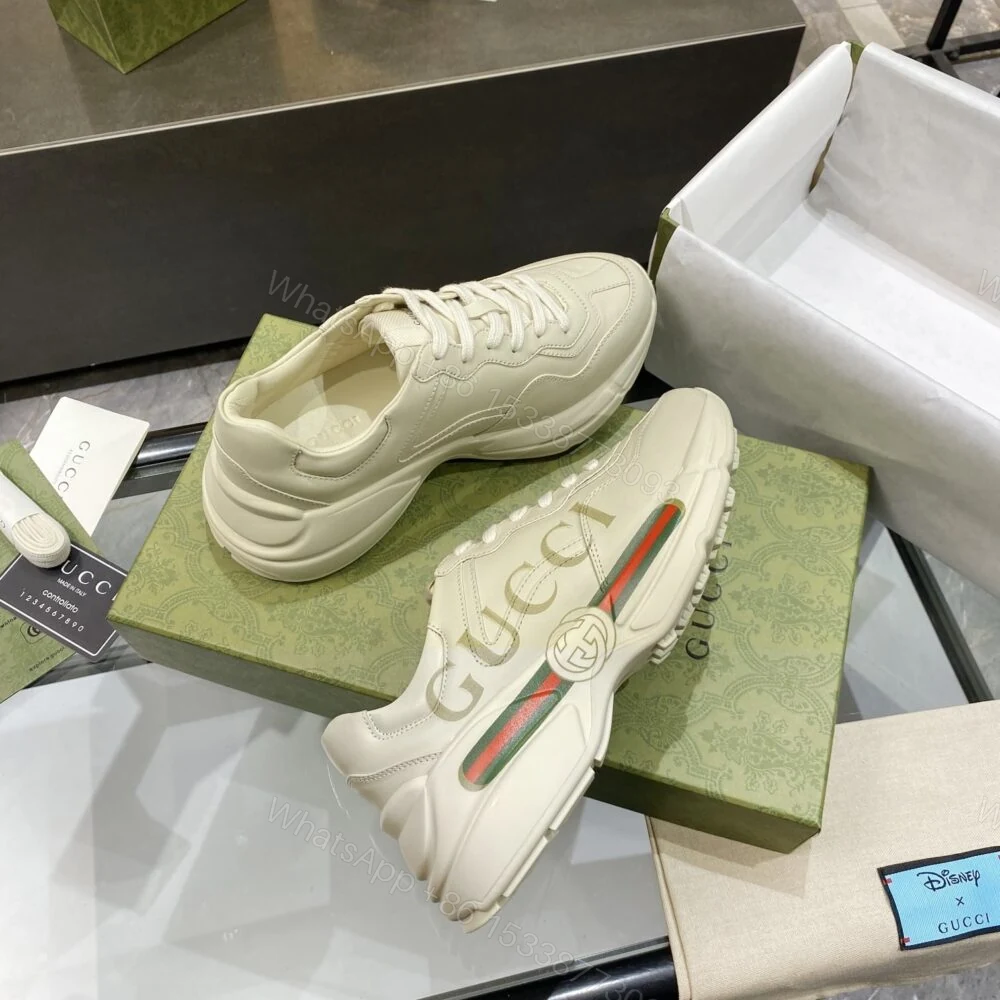 View 3 of Gucci Women’S Rhyton Gucci Logo Sneaker 528892 DRW00 9522