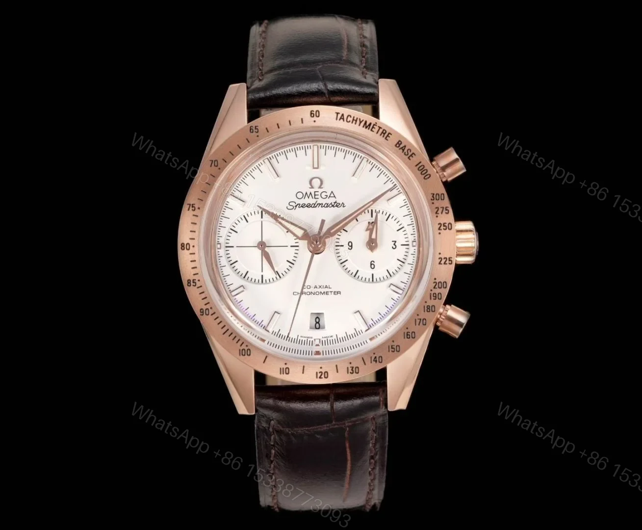 Omega Speedmaster Broad Arrow Red Gold Enamel 3654.20.31 — view 1