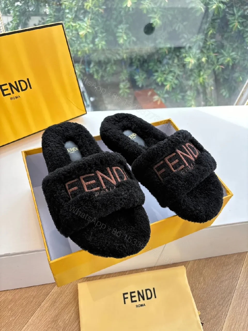 Soft Plush Texture Slides: Luxe Open-Toe Comfort — view 1
