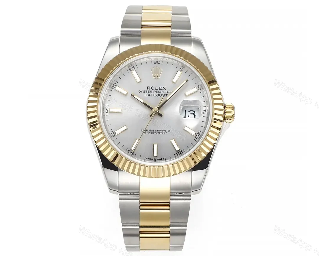 VS Factory Clean Factory JVS Rolex Datejust Silver Two-Tone Watch — view 1