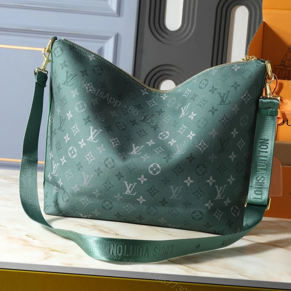 View 4 of Louis Vuitton Vagabond Hobo Monogram Surplus Green 48Cm M27181