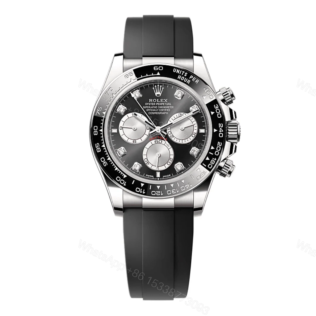 Rolex Daytona Cosmograph 126519LN Black Dial Diamond Replica — view 1